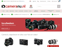 Tablet Screenshot of cameranu.nl